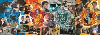 PUZZLE PANORAMA HARRY POTTER-ČTYŘI BRADA