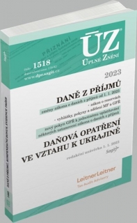 ÚZ 1518 DANĚ Z PŘÍJMŮ, DAŇOVÁ OPATŘENÍ VE VZTAHU K UKRAJINĚ