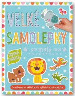 VELKÉ SAMOLEPKY PRO MALÉ RUCE DIVOKÁ ZVÍŘATA