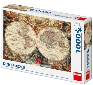 PUZZLE HISTORICKÁ MAPA/1000 DÍLKŮ