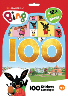 BING - 100 SAMOLEPEK S OMALOVÁNKOVÝMI LI