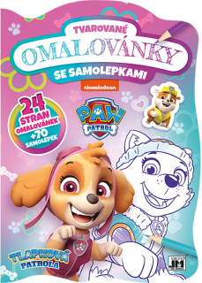 TLAPKOVÁ PATROLA - TVAROVANÉ OMALOVÁNKY