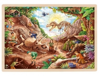 PUZZLE DINOSAUŘÍ VYKOPÁVKY/192 DÍLKŮ, DŘ