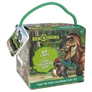 DINOSAUŘI - PEXESO NA CESTY S OMALOVÁNKA