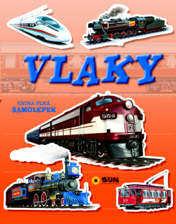 VLAKY - KNIHA PLNÁ SAMOLEPEK
