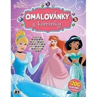 DISNEY PRINCEZNY - OMALOVÁNKY S KAMÍNKY