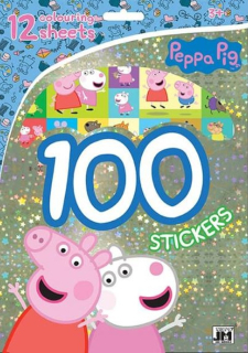 PRASÁTKO PEPPA - 100 SAMOLEPEK S OMALOVÁ