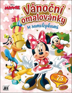 MINNIE - VÁNOČNÍ OMALOVÁNKY SE SAMOLEPKA