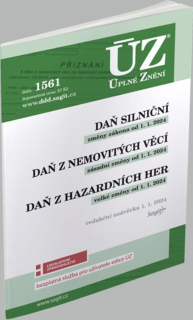 ÚZ 1561 DAŇ SILNIČNÍ, DAŇ Z NEMOVTÝCH VĚCÍ....K 1.1.2024