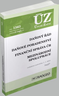 ÚZ 1563 DAŇOVÝ ŘÁD        RED.UZ.1.1.2024
