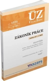 ÚZ 1573 ZÁKONÍK PRÁCE   ZMĚNY OD 1.1.2024