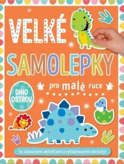 VELKÉ SAMOLEPKY PRO MALÉ RUCE DINO OSTROV