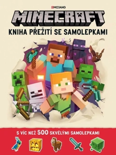 MINECRAFT - KNIHA PŘEŽITÍ SE SAMOLEPKAMI