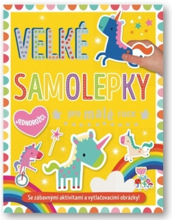 VELKÉ SAMOLEPKY PRO MALÉ RUCE JEDNOROŽCI