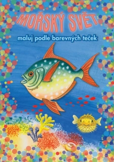 MOŘSKÝ SVĚT - MALUJ PODLE BAREVNÝCH TEČEK