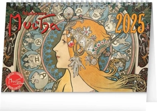 KALENDÁŘ 2025 STOLNÍ: ALFONS MUCHA