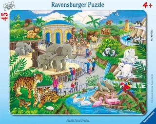 PUZZLE NÁVŠTĚVA ZOO/45 DÍLKŮ