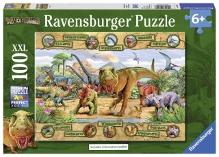 PUZZLE DINOSAUŘI/100 DÍLKŮ
