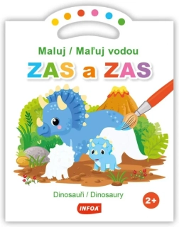 MALUJ / MAĽUJ VODOU ZAS A ZAS DINOSAUŘI