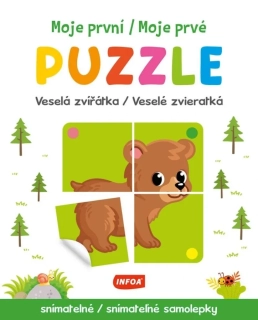 MOJE PRVNÍ PUZZLE - VESELÁ ZVÍŘÁTKA