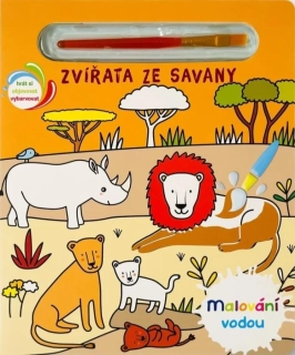 MALOVÁNÍ VODOU ZVÍŘATA ZE SAVANY