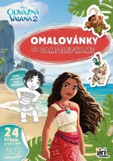 VAIANA 2 - OMALOVÁNKY A4 SE SAMOLEPKAMI