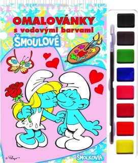 ŠMOULOVÉ - OMALOVÁNKY S VODOVÝMI BARVAMI