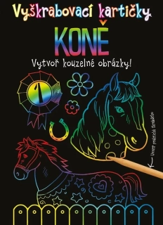 VYŠKRABOVACÍ KARTIČKY: KONĚ