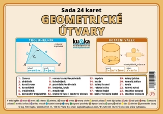 SADA 24 KARET - GEOMETRICKÉ ÚTVARY