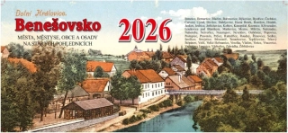 BENEŠOVSKO NA STARÝCH POHLEDNICÍCH 2026 STOLNÍ KALENDÁŘ