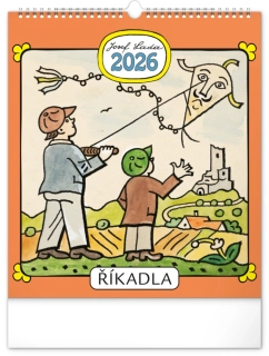 KALENDÁŘ 2026 NÁST: JOSEF LADA/ŘÍKADLA