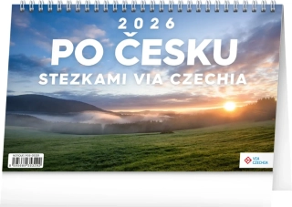KALENDÁŘ 2026 STOLNÍ: PO ČESKU STEZKAMI