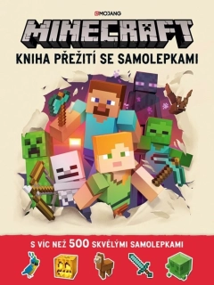 MINECRAFT - KNIHA PŘEŽITÍ SE SAMOLEPKAMI