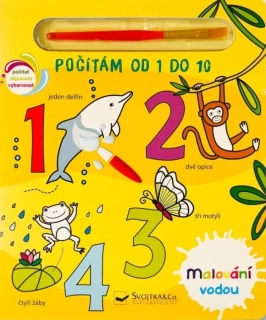 MALOVÁNÍ VODOU POČÍTÁM OD 1 DO 10