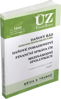 ÚZ 1642 DAŇOVÝ ŘÁD ZMĚNY OD 1.7.2025