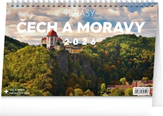 KALENDÁŘ 2026 STOLNÍ: KRÁSY ČECH A MORAVY