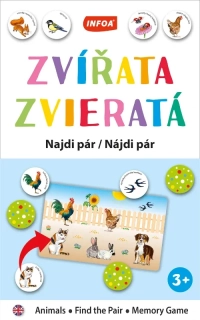VÝUKOVÁ HRA (KRABIČKA) NAJDI PÁR - ZVÍŘATA