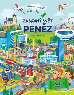 KNÍŽKA SE SAMOLEPKAMI - ZÁBAVNÝ SVĚT PENĚZ