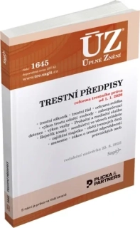 ÚZ 1645 TRESTNÍ PŘEDPISY    REFORMA TRESTNÍHO PRÁVA OD 1.1.2026