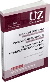 ÚZ 1648 SILNIČNÍ DOPRAVA K 1.7.2025,POZEMNÍ KOMUNIKACE K 1.7.2025DRÁHY K 8.9.2025