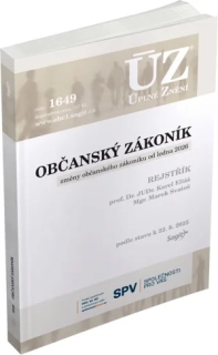 ÚZ 1649 OBČANSKÝ ZÁKONÍK    ZMĚNY OD LEDNA 2026 PODLE STAVU K 22.9.2025