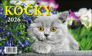 KALENDÁŘ 2026 KOČKY, STOLNÍ