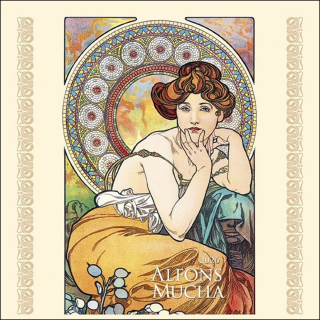 KALENDÁŘ 2026 ALFONS MUCHA, NÁSTĚNNÝ 33 X 33 CM