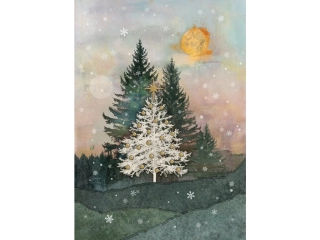 PŘÁNÍ KC008 WHITE FIR TREE - VÁNOČNÍ