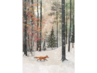 PŘÁNÍ KC010 FOX STROLL - VÁNOČNÍ