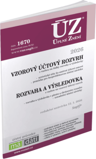 ÚZ 1670 VZOROVÝ ÚČTOVÝ ROZVRH, ROZVAHA A VÝSLEDOVKA RED. UZ. 12. 1. 2026