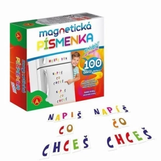 MAGNETICKÁ PÍSMENKA NA LEDNICI 100 DÍLKŮ