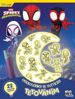 SPIDEY - OMALOVÁNKY SE SVÍTÍCÍM TETOVÁNÍM
