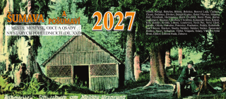 ŠUMAVA A POŠUMAVÍ NA STARÝCH POHLEDNICÍCH 2027 STOLNÍ KALENDÁŘ