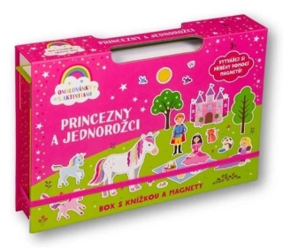 PRINCEZNY A JEDNOROŽCI BOX S KNÍŽKOU A MAGNETY